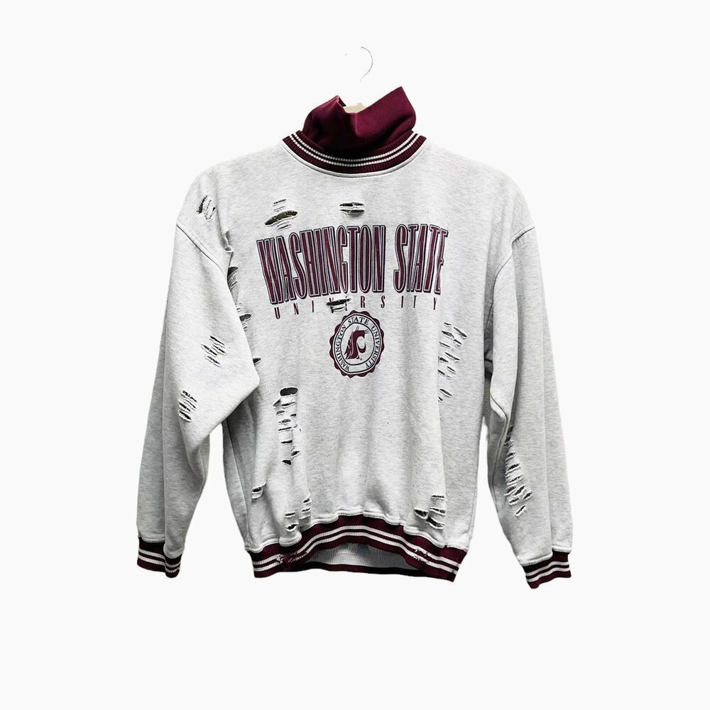 Furst Of A Kind‎ Vintage Distressed Sweatshirt Turtleneck